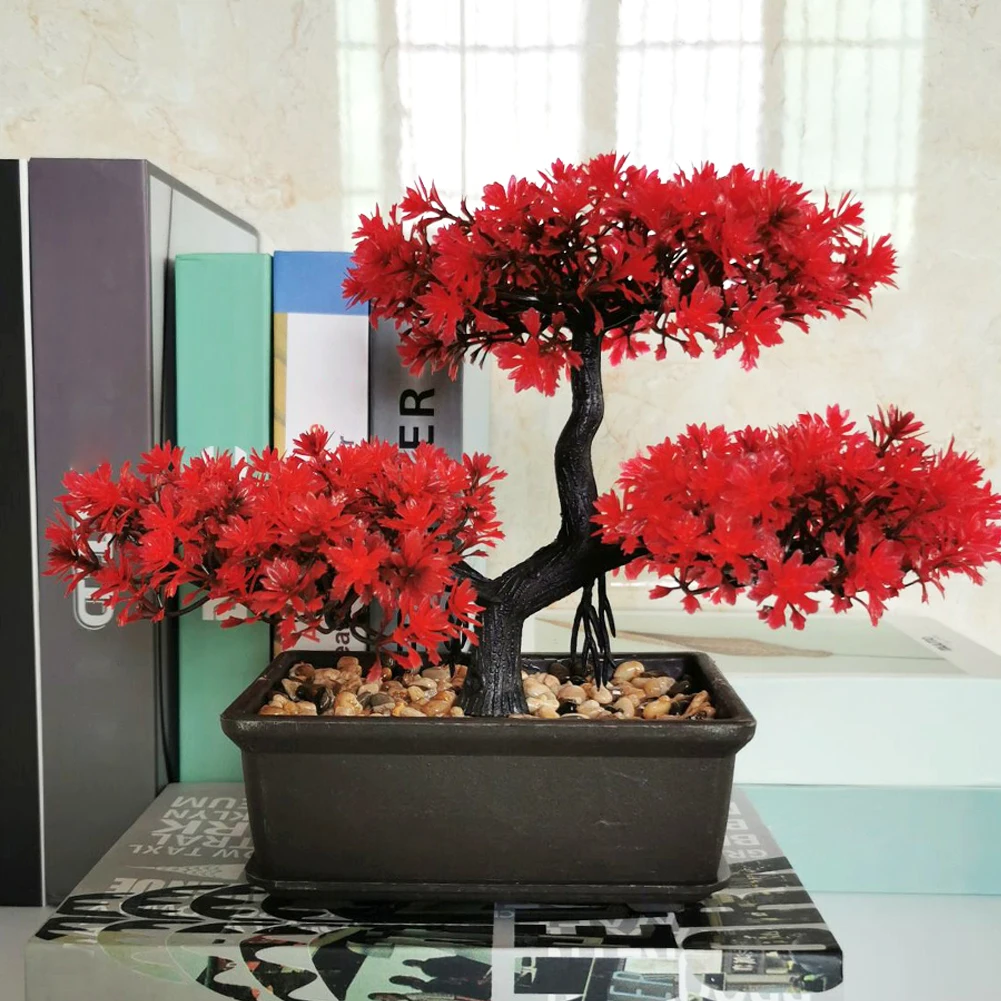 Potted Bonsai Tree Plastic Desk Ornament Lifelike Display Office Greeting Pine Farmhouse Fake Plant Home Decor Indoor Outdoor
Potted Bonsai Tree Plastic Desk Ornament Lifelike Display Office Greeting Pine Farmhouse Fake Plant Home Decor Indoor Outdoor