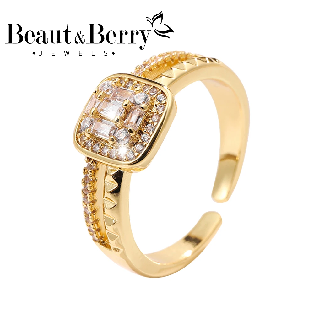 Beaut&Berry Women's Delicate Petite Micro Set Zircon Rings Copper Zircon Women's Rings Office Party Wedding Accessories Jewelry
Beaut&Berry Women's Delicate Petite Micro Set Zircon Rings Copper Zircon Women's Rings Office Party Wedding Accessories Jewelry