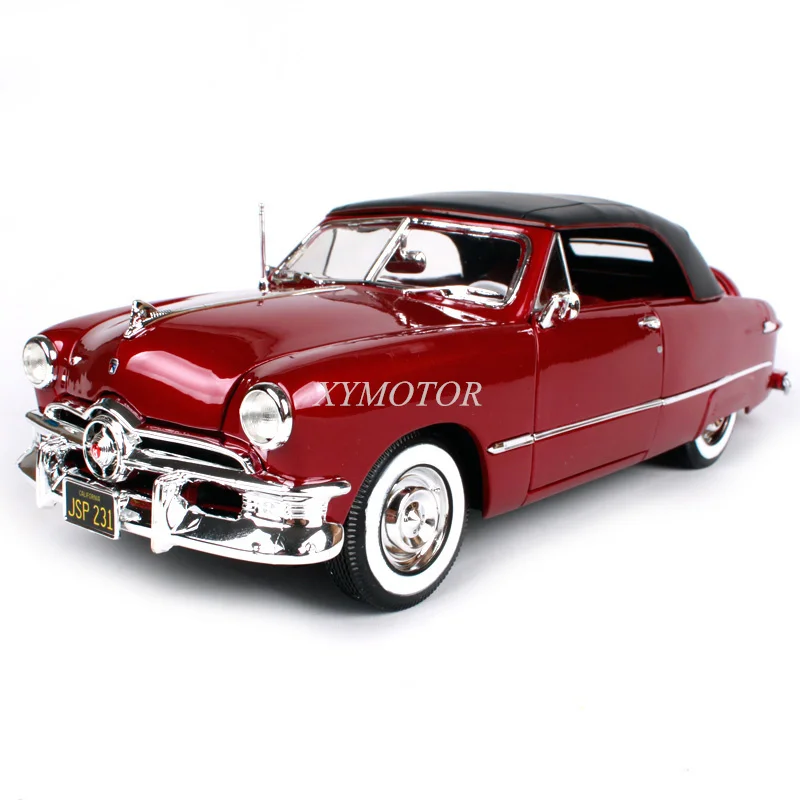 

Maisto 1/18 For Ford Customs 1950 Diecast Model Car Kids Toys Hobby Gifts Display Collection Ornaments Wine red/Coffee