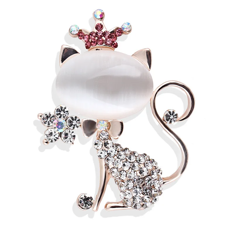 TULX Cute Opal Cat Brooch For Women Fashion Lovely Pets Animal Wedding Party Jewelry Crystal Rhinestone Brooch Pins 
TULX Cute Opal Cat Brooch For Women Fashion Lovely Pets Animal Wedding Party Jewelry Crystal Rhinestone Brooch Pins