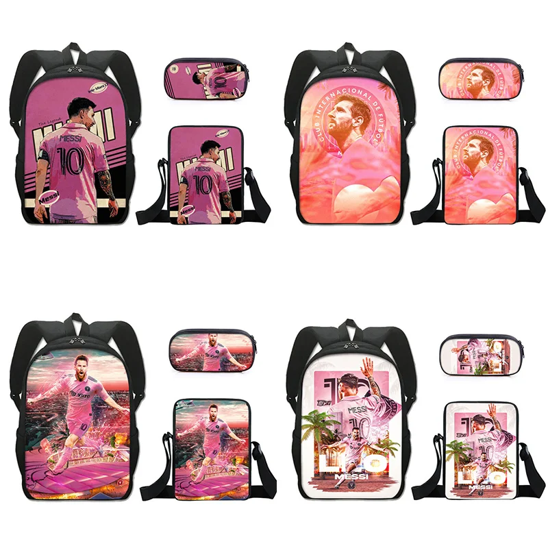 3 PCS Leo Messied Men MIA MI No.10 GOAT Backpack 3PCS Children Boys Girls School Bags Travel Hikking Mochilas With Shoulder Bags
3 PCS Leo Messied Men MIA MI No.10 GOAT Backpack 3PCS Children Boys Girls School Bags Travel Hikking Mochilas With Shoulder Bags