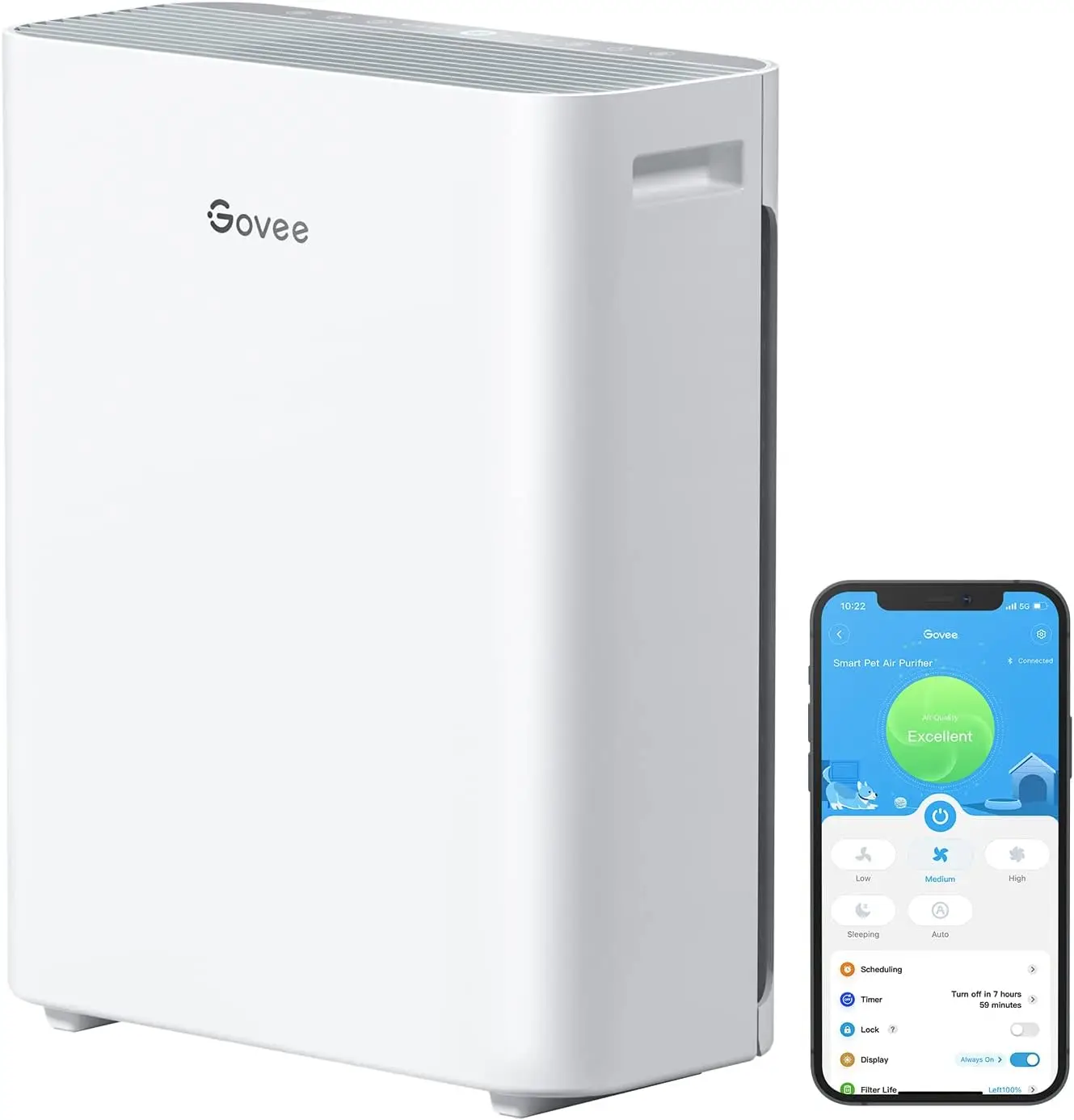 Air Purifiers for Pets, Wi-Fi Air Purifiers for Home Large Room Bedroom, H13 True HEPA Filter Cleaner with Washable Filter for P
Air Purifiers for Pets, Wi-Fi Air Purifiers for Home Large Room Bedroom, H13 True HEPA Filter Cleaner with Washable Filter for P