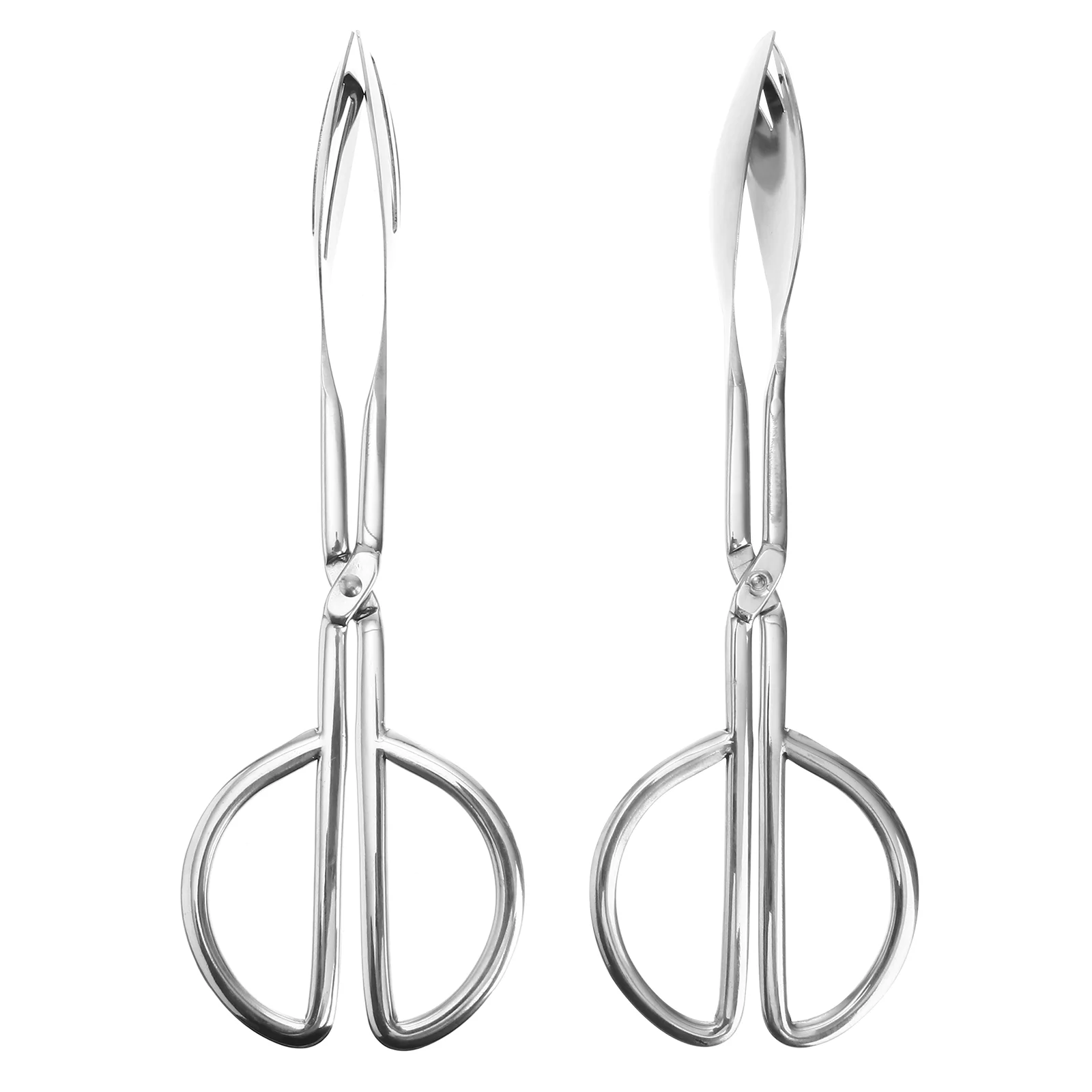 2PCS Stainless Steel Scissor Tong Salad Barbecue Clip Cake Bread Clip 
2PCS Stainless Steel Scissor Tong Salad Barbecue Clip Cake Bread Clip
