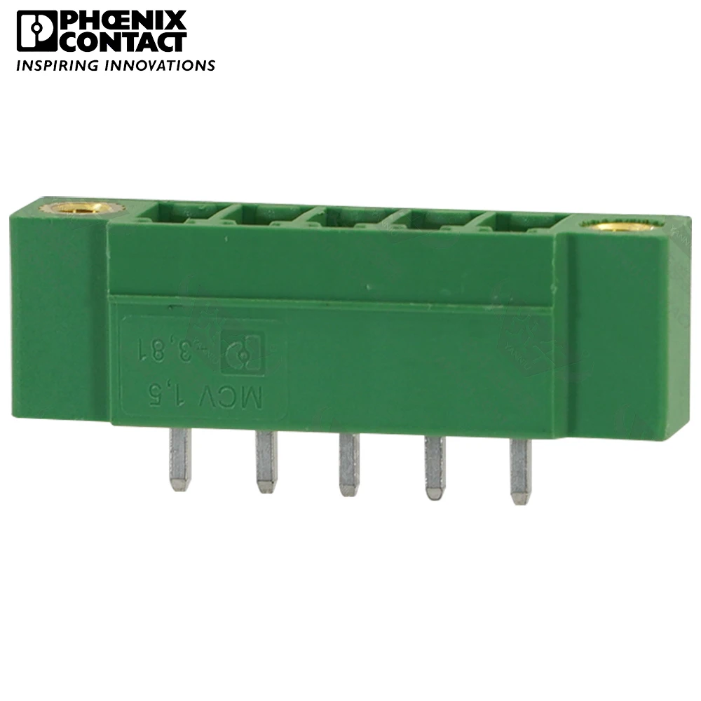 Оригинальный подлинный контактный разъем Phoenix 3,81 мм, подключаемый штекер для печатной платы, 5-контактный разъем MCV 1,5 GF 3,81 1830622 8A 160V