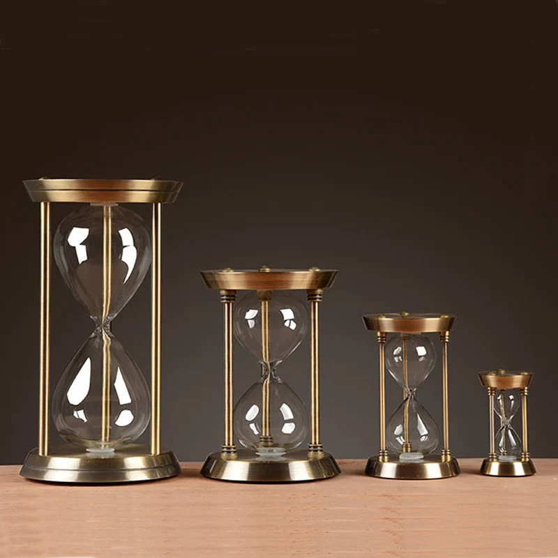 

Empty Birthday Kitchen Gift Hourglass Watch Wedding Decoration Creative Home Day Metal Timer Sand Valentine's Christmas