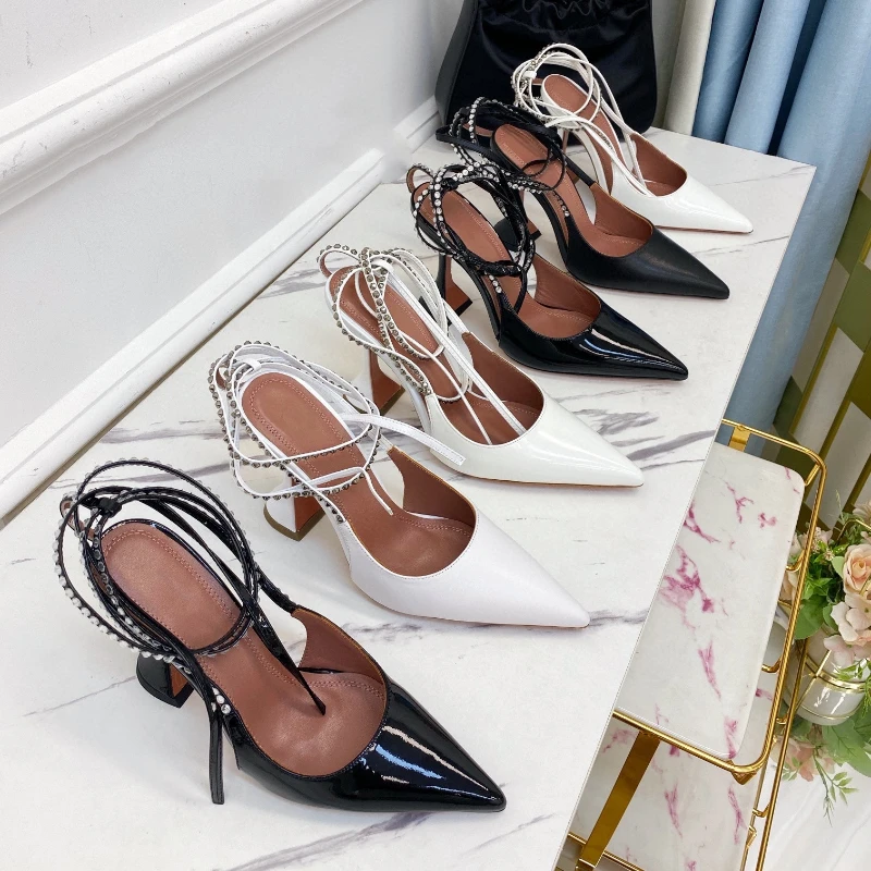 Wine Glass Heel Sandals 2022 New Pointed-toe Rhinestones Strapping All-match High-heeled Shoes Temperament Women's Shoes
Wine Glass Heel Sandals 2022 New Pointed-toe Rhinestones Strapping All-match High-heeled Shoes Temperament Women's Shoes