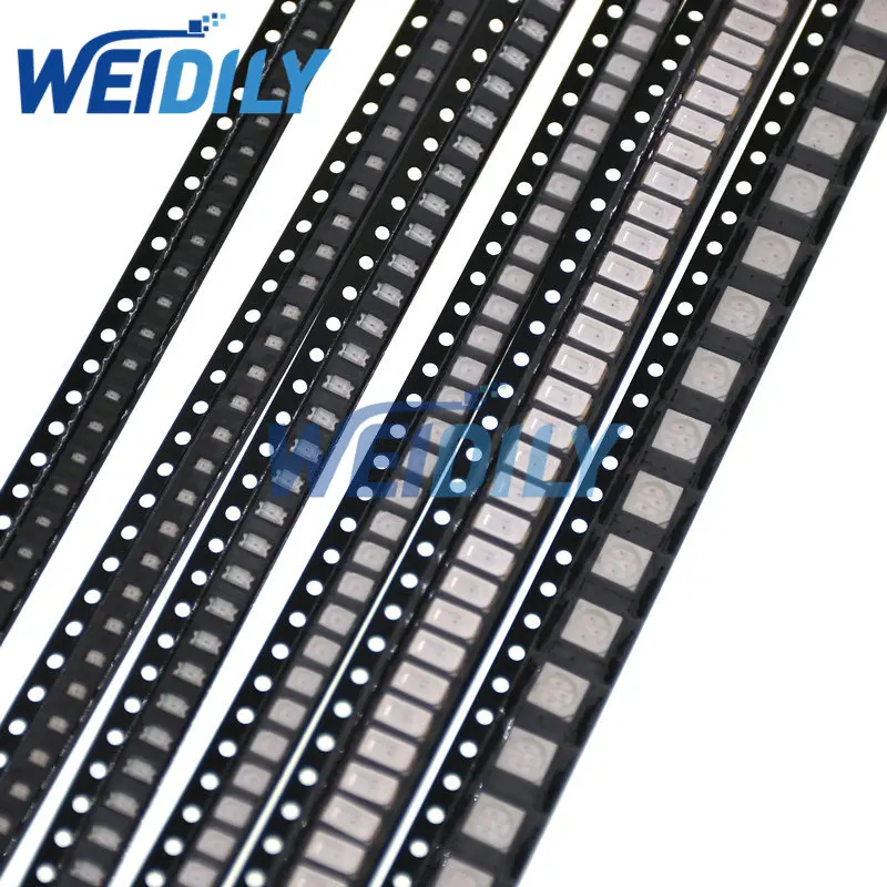 

100PCS 0402 0603 0805 1206 1210 5730 5050 SMD LED Red Yellow Green White Blue Orange Light Emitting Diode Clear LED Diode Light