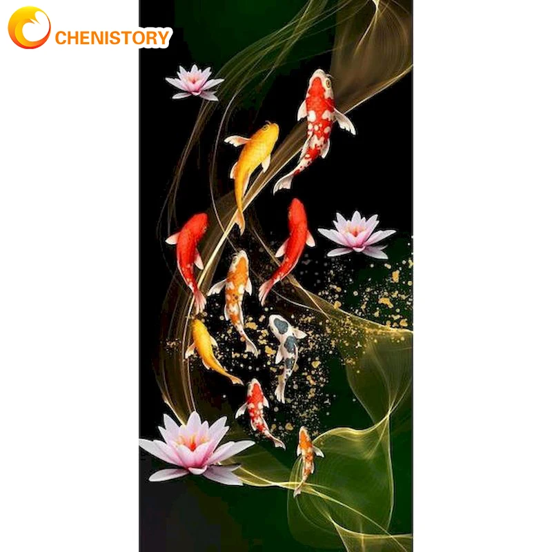 CHENISTORY 60x120cm DIY Pictures By Number Carp Paintings By Number Drawing Adults On Canvas HandPaint Painting Kits Home Decor
CHENISTORY 60x120cm DIY Pictures By Number Carp Paintings By Number Drawing Adults On Canvas HandPaint Painting Kits Home Decor