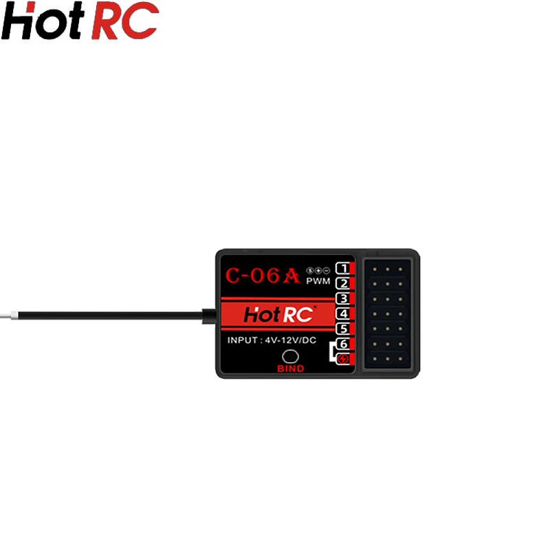 

HOTRC DS-600 DS600 CH 2.4GHz FHSS Radio System 6CH Receiver for Transmitter Remote Controller DS600 PWM GFSK Model Fishing Boat