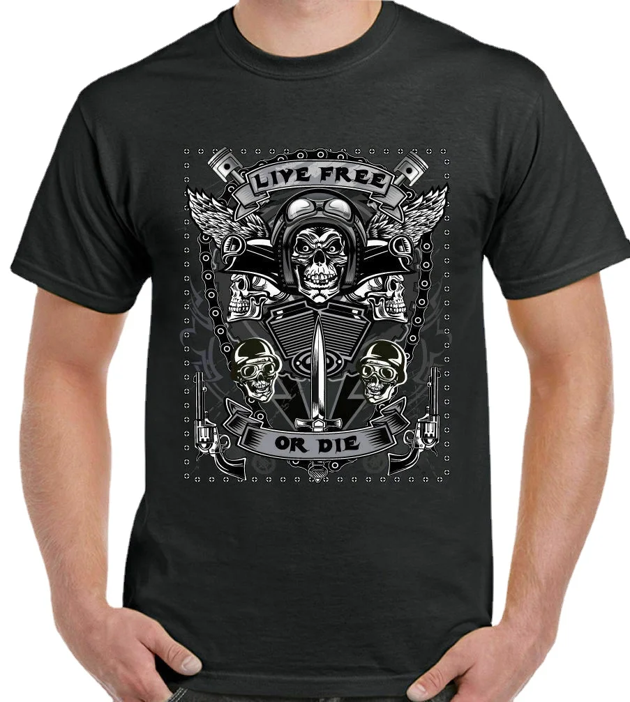 Live Free or Die. Bike Motorcycle Fashion Biker Rider Gift T-Shirt. Summer Cotton Short Sleeve O-Neck Mens T Shirt New S-3XL
Live Free or Die. Bike Motorcycle Fashion Biker Rider Gift T-Shirt. Summer Cotton Short Sleeve O-Neck Mens T Shirt New S-3XL