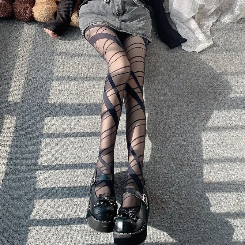 Чулки с перекрестными линиями женские тонкие пикантные чулки Lolita Jk Hot Girl Асимметричные колготки с подкладкой Корея Япония
Чулки с перекрестными линиями женские тонкие пикантные чулки Lolita Jk Hot Girl Асимметричные колготки с подкладкой Корея Япония