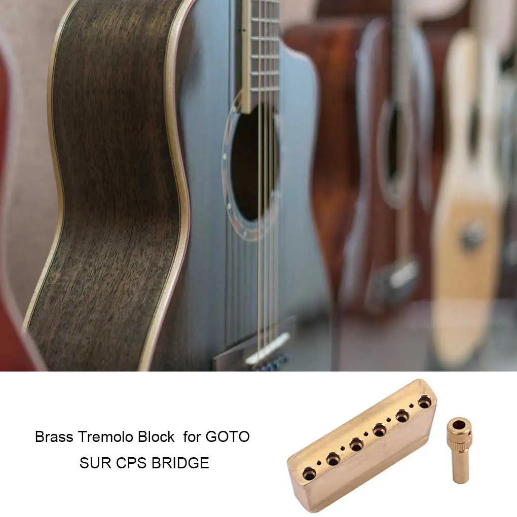 

Мост для гитары, латунный блок, электродетали Tremolo, медные аксессуары, инструменты для ремонта музыки, принадлежности, фитинги