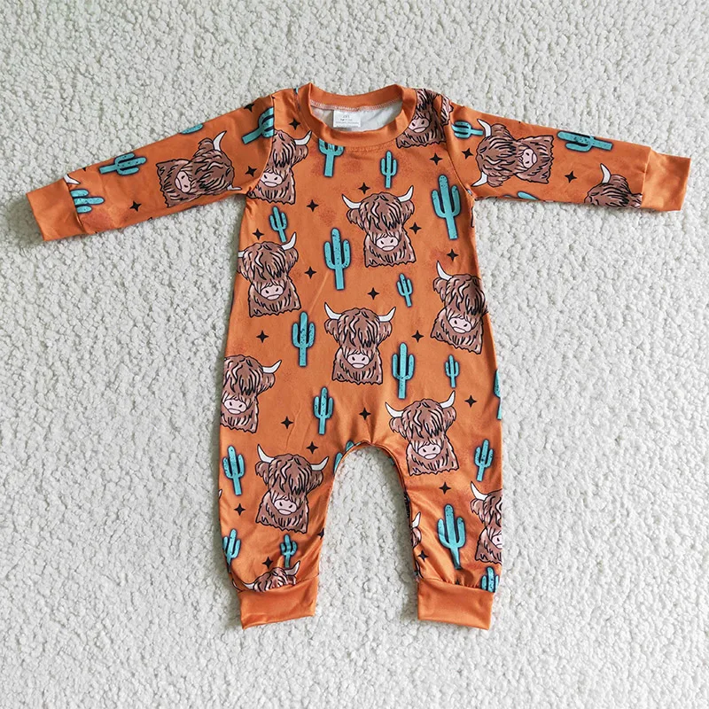 New baby rompers toddler long sleeve warm clothes highland cow cactus brown kids boy romper baby kids clothes wholesale
New baby rompers toddler long sleeve warm clothes highland cow cactus brown kids boy romper baby kids clothes wholesale