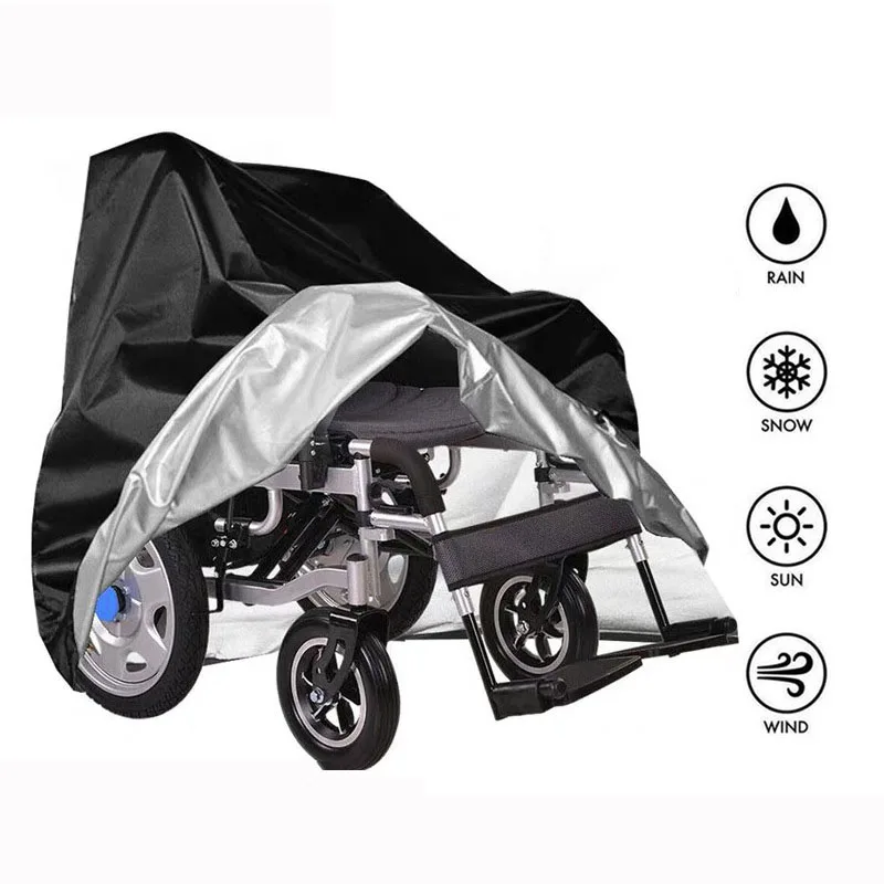 210D Polyester Waterproof Black Wheelchair Cover Mobility ScooterRain Cover Outdoor Universal Furniture Dust Protection Cover
210D Polyester Waterproof Black Wheelchair Cover Mobility ScooterRain Cover Outdoor Universal Furniture Dust Protection Cover