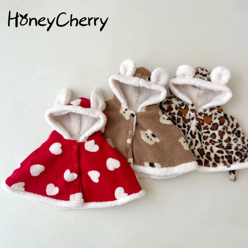 HoneyCherry Baby Cape Cloak Thickened Winter Out Children Cloak Baby Cute Clothes Girls Princess Windproof Shawl
HoneyCherry Baby Cape Cloak Thickened Winter Out Children Cloak Baby Cute Clothes Girls Princess Windproof Shawl