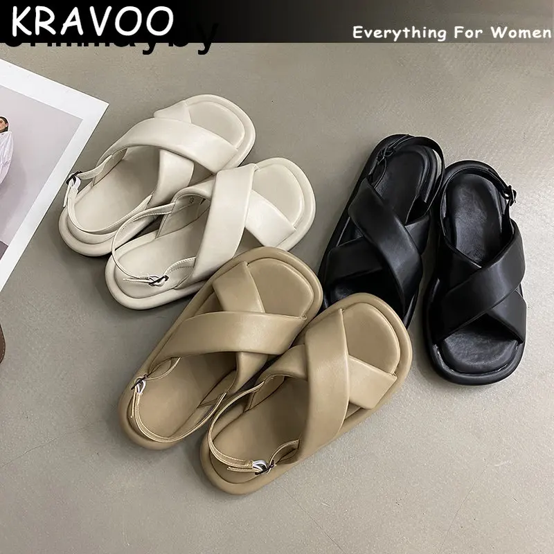 KRAVOO 2023 Summer New Women Sandal Fashion Open Toe Ladies Elegant Gladiator Shoes Flats Heel Outdoor Beach Shoes
KRAVOO 2023 Summer New Women Sandal Fashion Open Toe Ladies Elegant Gladiator Shoes Flats Heel Outdoor Beach Shoes