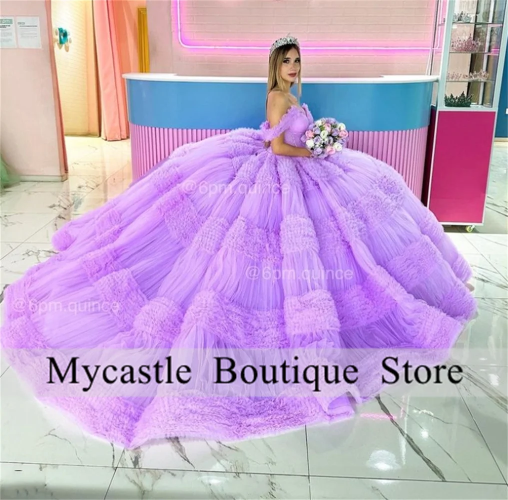Purple Sweetheart Princess Ball Gown Quinceanera Dresses 2024 Ruffles Beaded Birthday Dress Sweet 16 Dress Vestidos De 15 Años
Purple Sweetheart Princess Ball Gown Quinceanera Dresses 2024 Ruffles Beaded Birthday Dress Sweet 16 Dress Vestidos De 15 Años