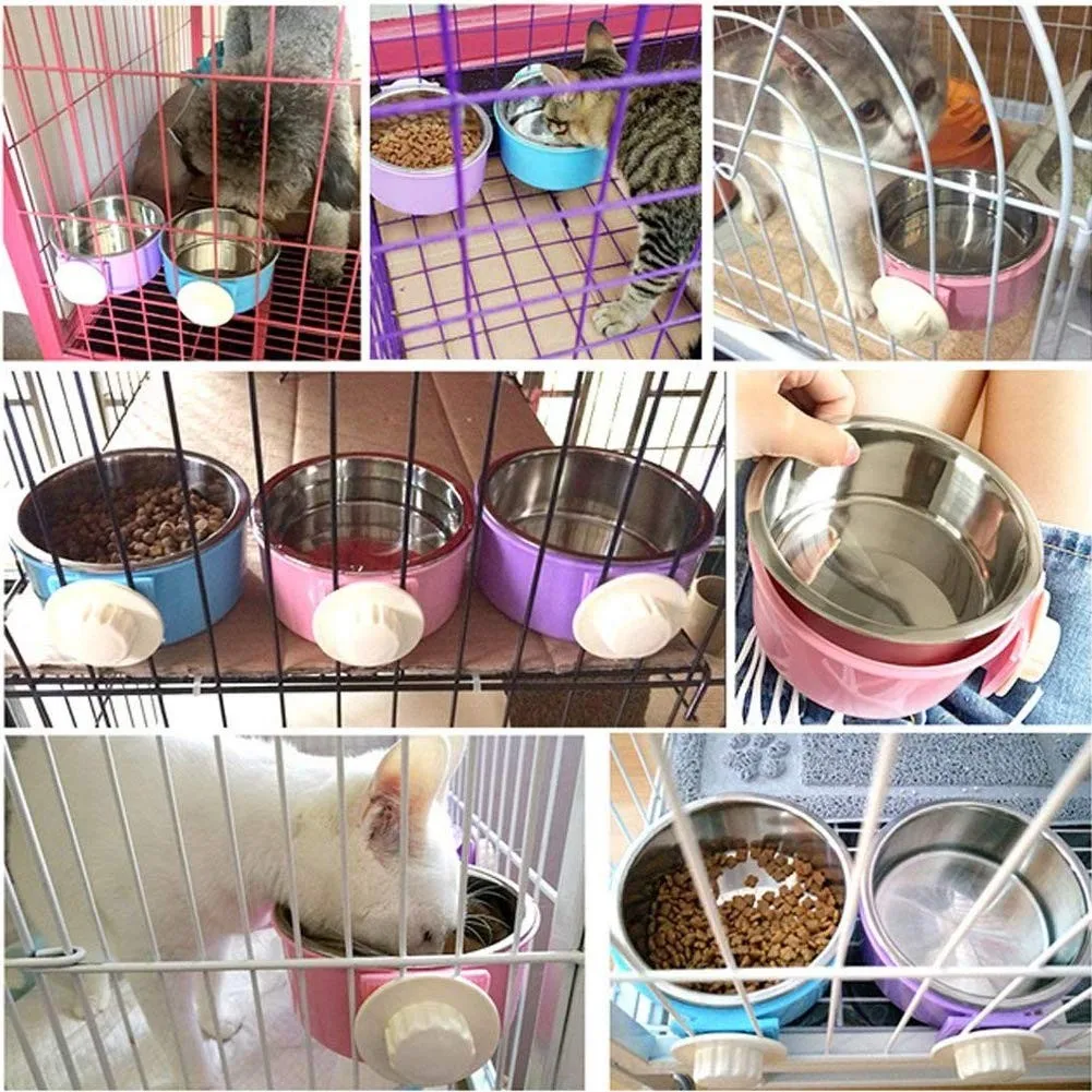 2pc Pet Food Bowl Hanging Pet Fixed Color Single Round Bowl Of Cat Bowl Dog Can Be Easily Cleaned Dog Cage Hanging Dog/cat Bowl
2pc Pet Food Bowl Hanging Pet Fixed Color Single Round Bowl Of Cat Bowl Dog Can Be Easily Cleaned Dog Cage Hanging Dog/cat Bowl