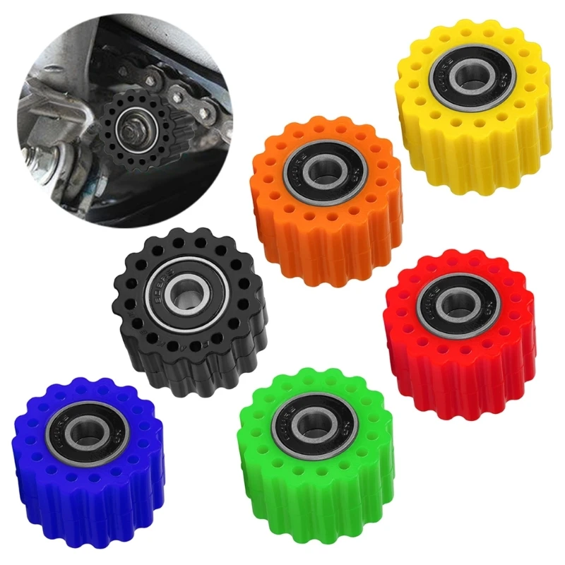 

R9CC 8/10mm Drive Chain Roller Pulley Wheel Slider Tensioner Wheel Guide For Motorcycle Motocross Pit Dirt Bike ATV CRF CR