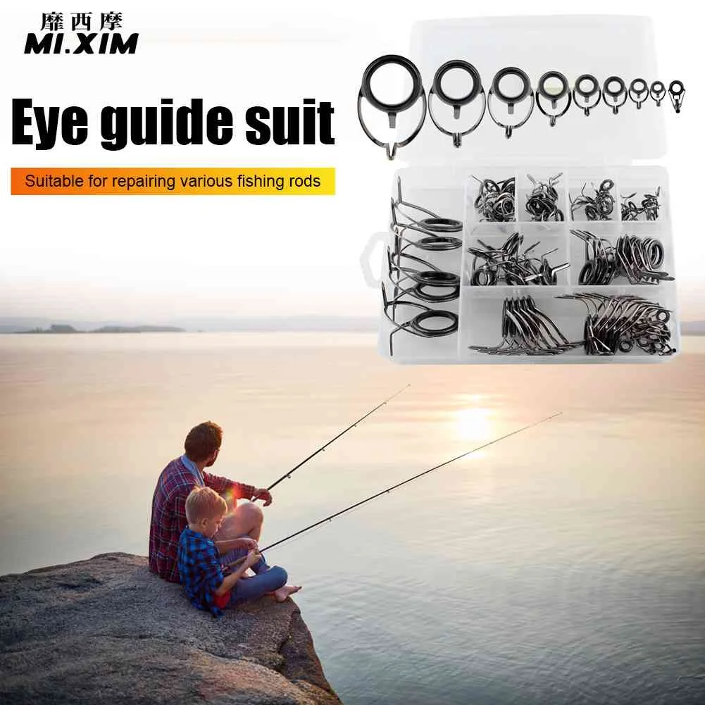 Fishing Rod Guide Ring Stainless Steel Ceramic Ring Saltwater Freshwater Pole Tip Repair Kit Smooth Spinning Casting Fish Tackle
Fishing Rod Guide Ring Stainless Steel Ceramic Ring Saltwater Freshwater Pole Tip Repair Kit Smooth Spinning Casting Fish Tackle
