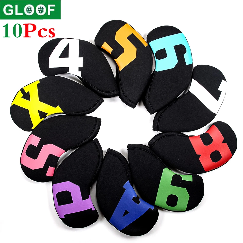 GLOOF 10pcs/Set Golf Iron Covers Many Color Choice Closely Protector for Club Mens Elasticity Protable(4-9 P A S X) Number
GLOOF 10pcs/Set Golf Iron Covers Many Color Choice Closely Protector for Club Mens Elasticity Protable(4-9 P A S X) Number