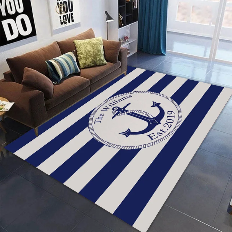 Nordic Ship's Anchor 3D Print Carpets for Home Living Room Decor Parlor Soft Flannel Tatami Floor Mat Anti-slip Large Rugs Large
Nordic Ship's Anchor 3D Print Carpets for Home Living Room Decor Parlor Soft Flannel Tatami Floor Mat Anti-slip Large Rugs Large