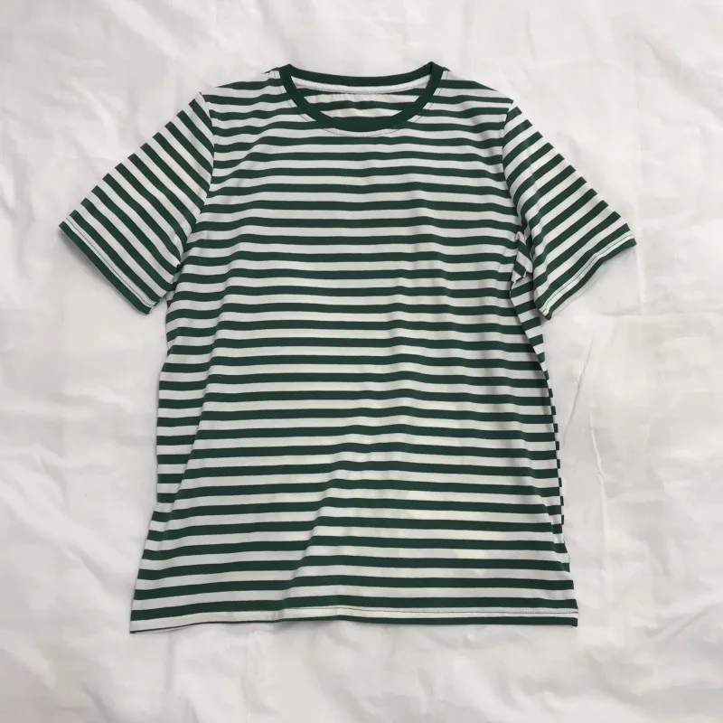 100% Cotton Striped Short Sleeve Round Neck T-Shirt Women's 2022 New Korean Style Loose Cotton Top
100% Cotton Striped Short Sleeve Round Neck T-Shirt Women's 2022 New Korean Style Loose Cotton Top