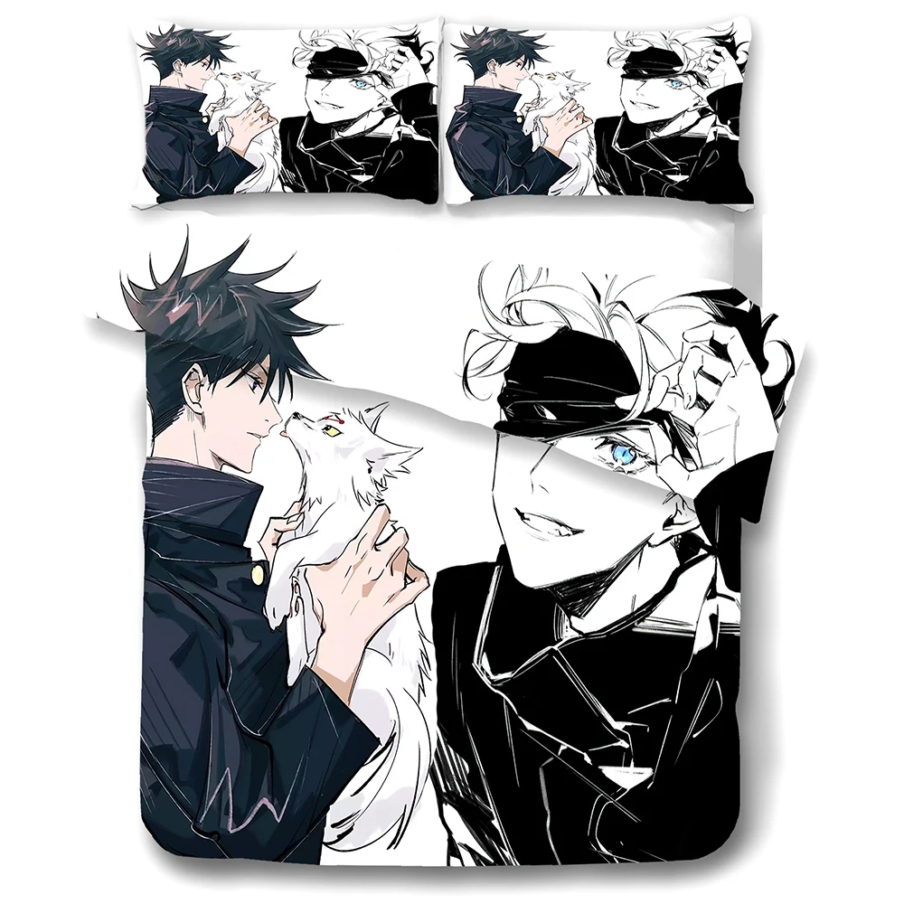 Anime Jujutsu Kaisen 3 Piece Bedding Set Animation Series All-Season Decorative Duvet Cover Set with Pillowcase for Teens Boys
Anime Jujutsu Kaisen 3 Piece Bedding Set Animation Series All-Season Decorative Duvet Cover Set with Pillowcase for Teens Boys