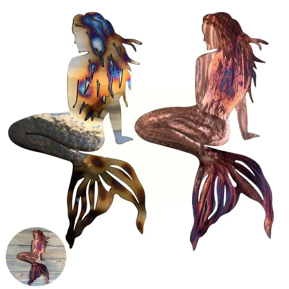 Mermaid Metal Art Wall Decor Garden Wrought Iron Handmade Household Decoration Hanging Panels Mermaid Ornament O2g1
Mermaid Metal Art Wall Decor Garden Wrought Iron Handmade Household Decoration Hanging Panels Mermaid Ornament O2g1