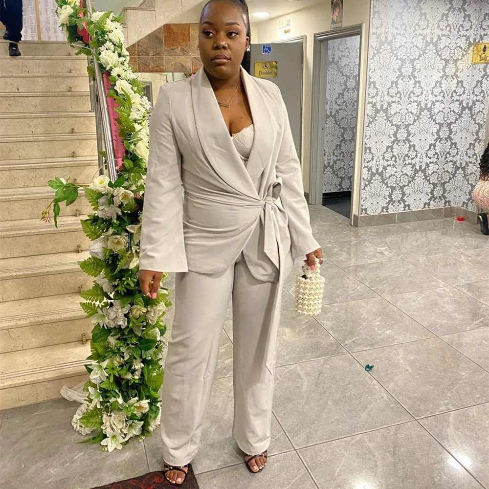2 Pieces For Woman Tailor-Made High Quality Fashion With Belt Loose Blazer Pants Modern Business Causal Formal Prom Party
2 Pieces For Woman Tailor-Made High Quality Fashion With Belt Loose Blazer Pants Modern Business Causal Formal Prom Party