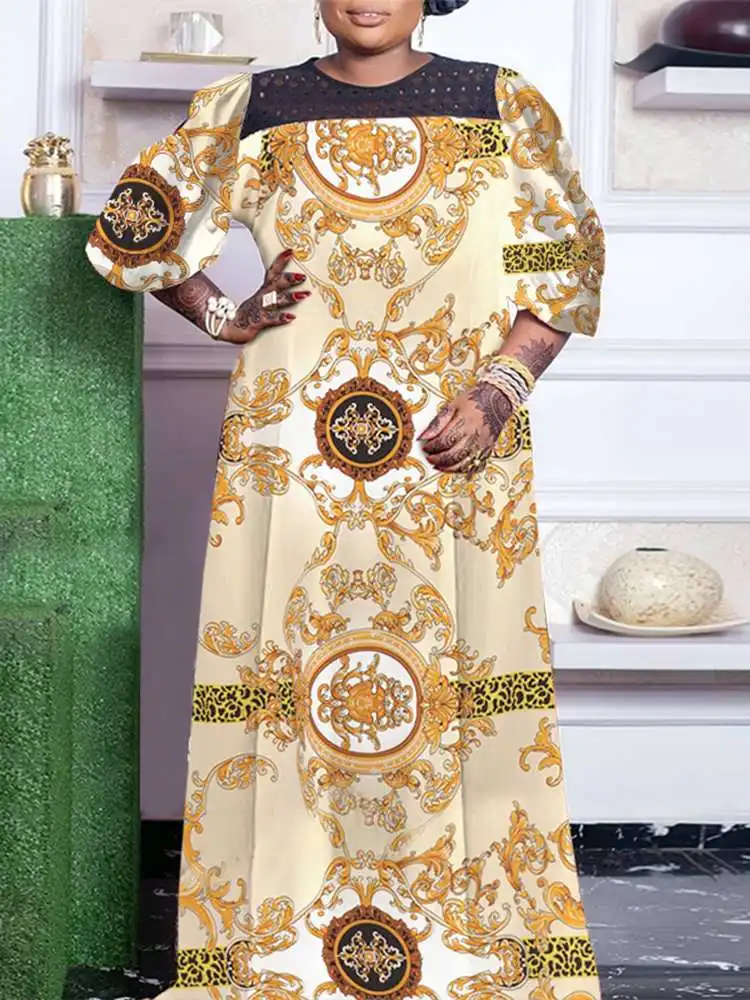 2023 VONDA Summer Sundress Bohemian Women Maxi Dress Puff Sleeve Vintage Party Loose Casual Lace Patchwork Printed Robe Femme
2023 VONDA Summer Sundress Bohemian Women Maxi Dress Puff Sleeve Vintage Party Loose Casual Lace Patchwork Printed Robe Femme