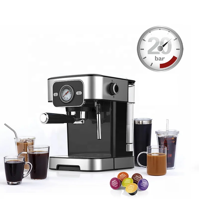 20 Bar Stainless Steel Household Digital Electric Professional Smart coffee machine
20 Bar Stainless Steel Household Digital Electric Professional Smart coffee machine