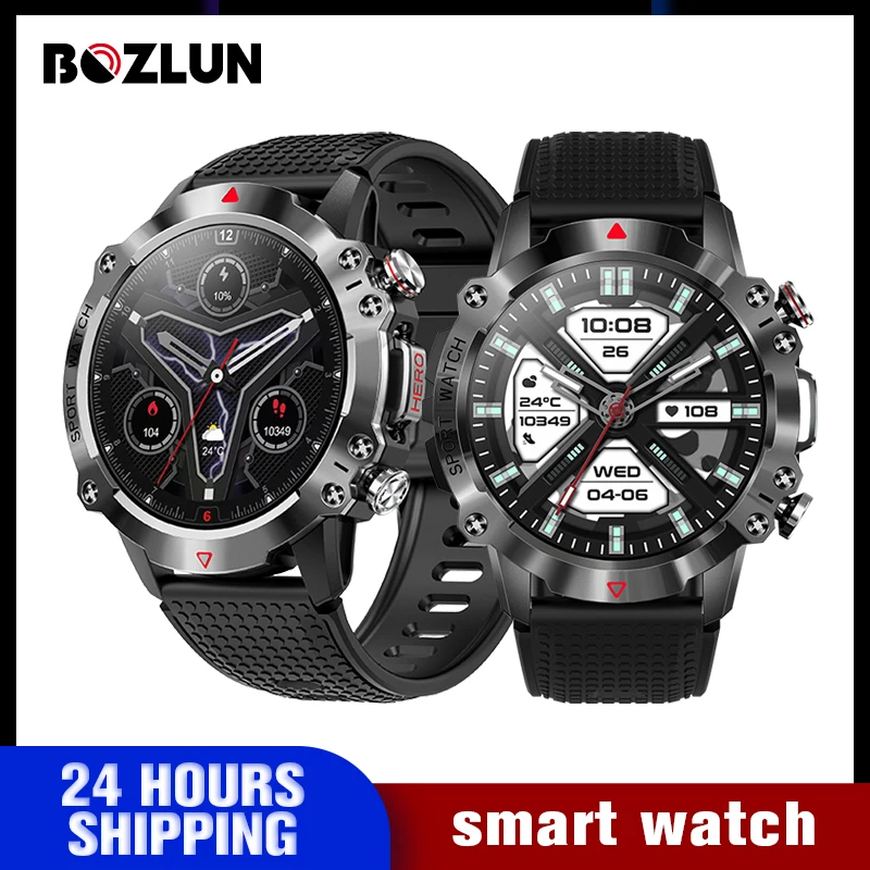 BOZLUN 1.39 inch Bluetooth Call Smartwatch 450mAh Waterproof Pedometer Heart Rate Monitor Sport Smart Watches Men for android io
BOZLUN 1.39 inch Bluetooth Call Smartwatch 450mAh Waterproof Pedometer Heart Rate Monitor Sport Smart Watches Men for android io