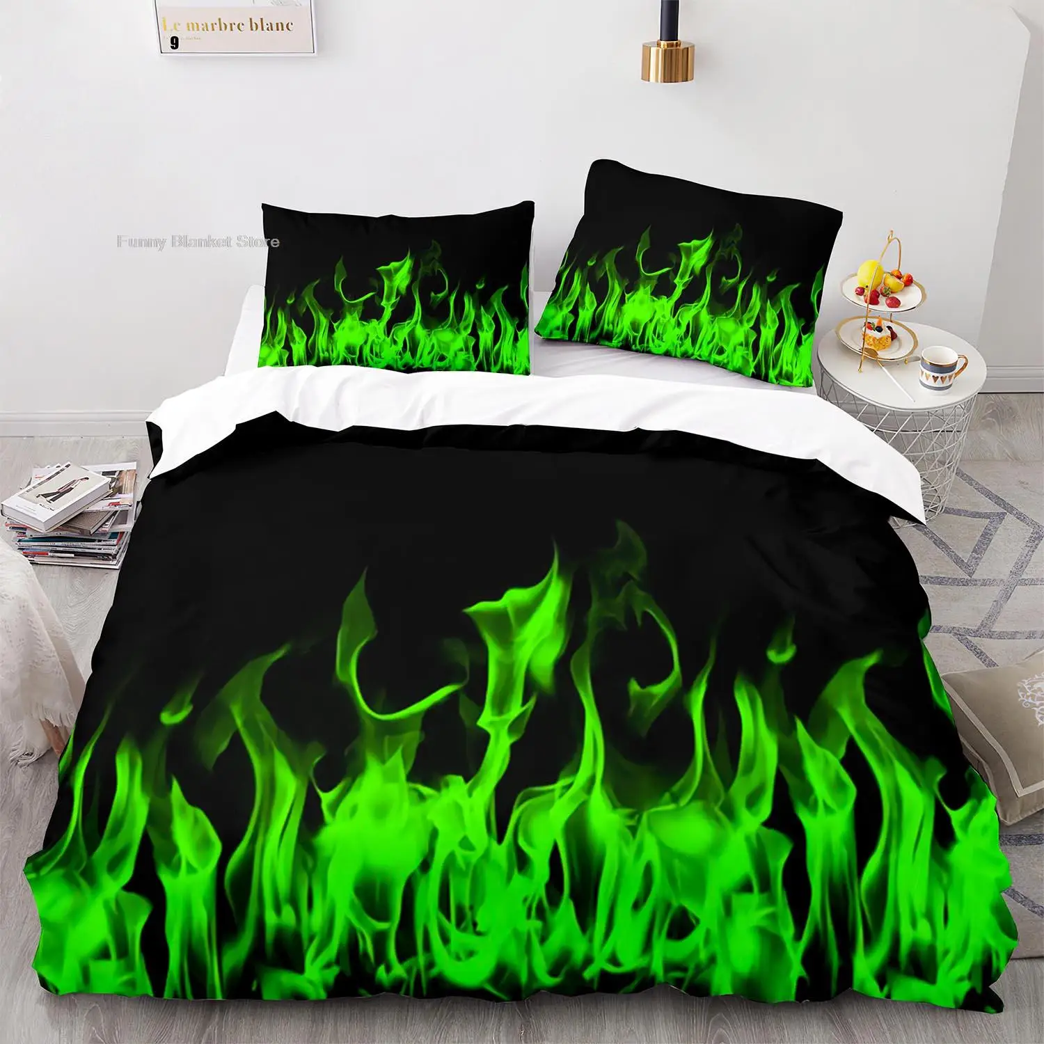 

Colorful Flame Bedding Set Single Twin Full Queen King Size Ice And Fire Blaze Bed Set Children Kid Bedroom постельное бельё 001