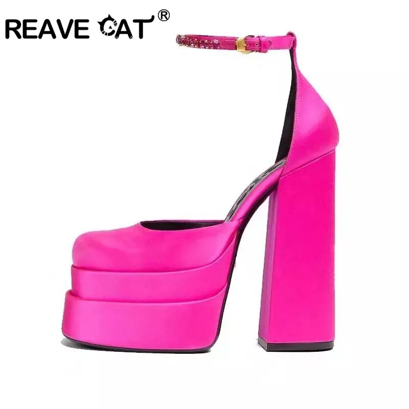 2022 Brand Women's Sandals Genuine Leather 14.5CM Silk Thick Heels High Platform Rhinestone Wedding Runway Small Big Size 32 43 
2022 Brand Women's Sandals Genuine Leather 14.5CM Silk Thick Heels High Platform Rhinestone Wedding Runway Small Big Size 32 43