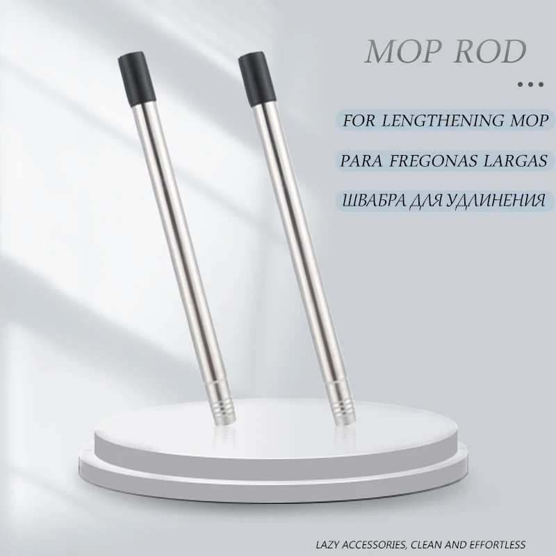 Stainless Steel Mop Rod Extended Flat Squeeze Mop With Bucket Hand Free Washing Floor Cleaning Wet Dry Usage Home Kitchen Tools 
Stainless Steel Mop Rod Extended Flat Squeeze Mop With Bucket Hand Free Washing Floor Cleaning Wet Dry Usage Home Kitchen Tools