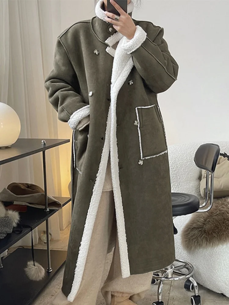 Lamb Wool Fur Coat Female Two-sided Wear Loose Keep Warm Long Outwear Women's Fashion Clothes 2022 Winter Purple Overcoats H113
Lamb Wool Fur Coat Female Two-sided Wear Loose Keep Warm Long Outwear Women's Fashion Clothes 2022 Winter Purple Overcoats H113
