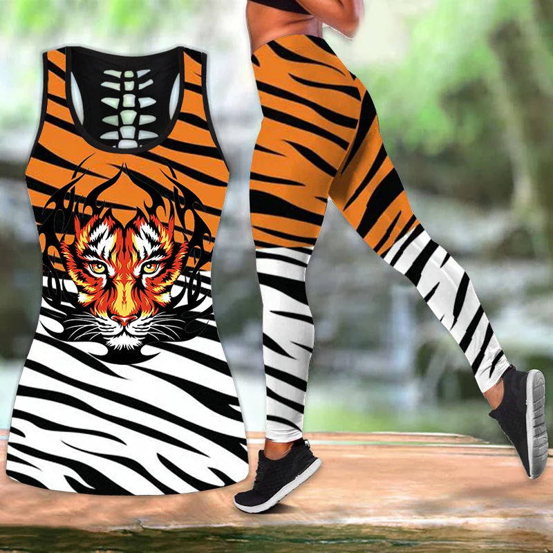 Tiger Yoga 3D Printed Tank Top Leggings Outfit for Women Sports Running Lift The Hips Yoga Set
Tiger Yoga 3D Printed Tank Top Leggings Outfit for Women Sports Running Lift The Hips Yoga Set