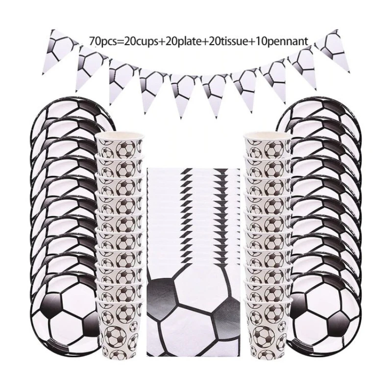 Football theme Party Tableware Plates Napkins flag Birthday Kids favors Cartoon Cups Gift bag Baby Shower Party Supplies Decor
Football theme Party Tableware Plates Napkins flag Birthday Kids favors Cartoon Cups Gift bag Baby Shower Party Supplies Decor