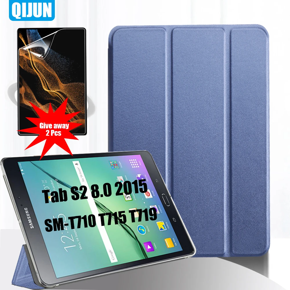 Case For Samsung Galaxy Tab S2 8.0" 2015 Flip Tablet Smart wake Cover Stand give away protective film 2 Pcs SM-T710 SM-T715 T719
Case For Samsung Galaxy Tab S2 8.0" 2015 Flip Tablet Smart wake Cover Stand give away protective film 2 Pcs SM-T710 SM-T715 T719