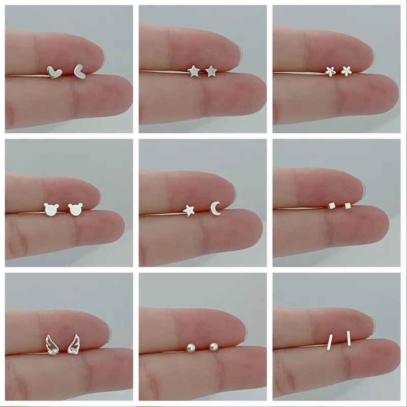 S925 Silver Korean Earrings Mini Delicate Small Animal Flower Heart Women Cartilage Tragus Piercing Stud Earrings Jewellery
S925 Silver Korean Earrings Mini Delicate Small Animal Flower Heart Women Cartilage Tragus Piercing Stud Earrings Jewellery