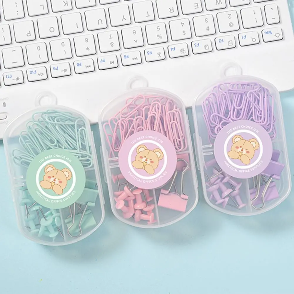 Binding Supplies Metal Clear Binder Clips Set Stationery Foldback Clip Push Pins Paper Clips Set Long Tail Clip Boxed
Binding Supplies Metal Clear Binder Clips Set Stationery Foldback Clip Push Pins Paper Clips Set Long Tail Clip Boxed