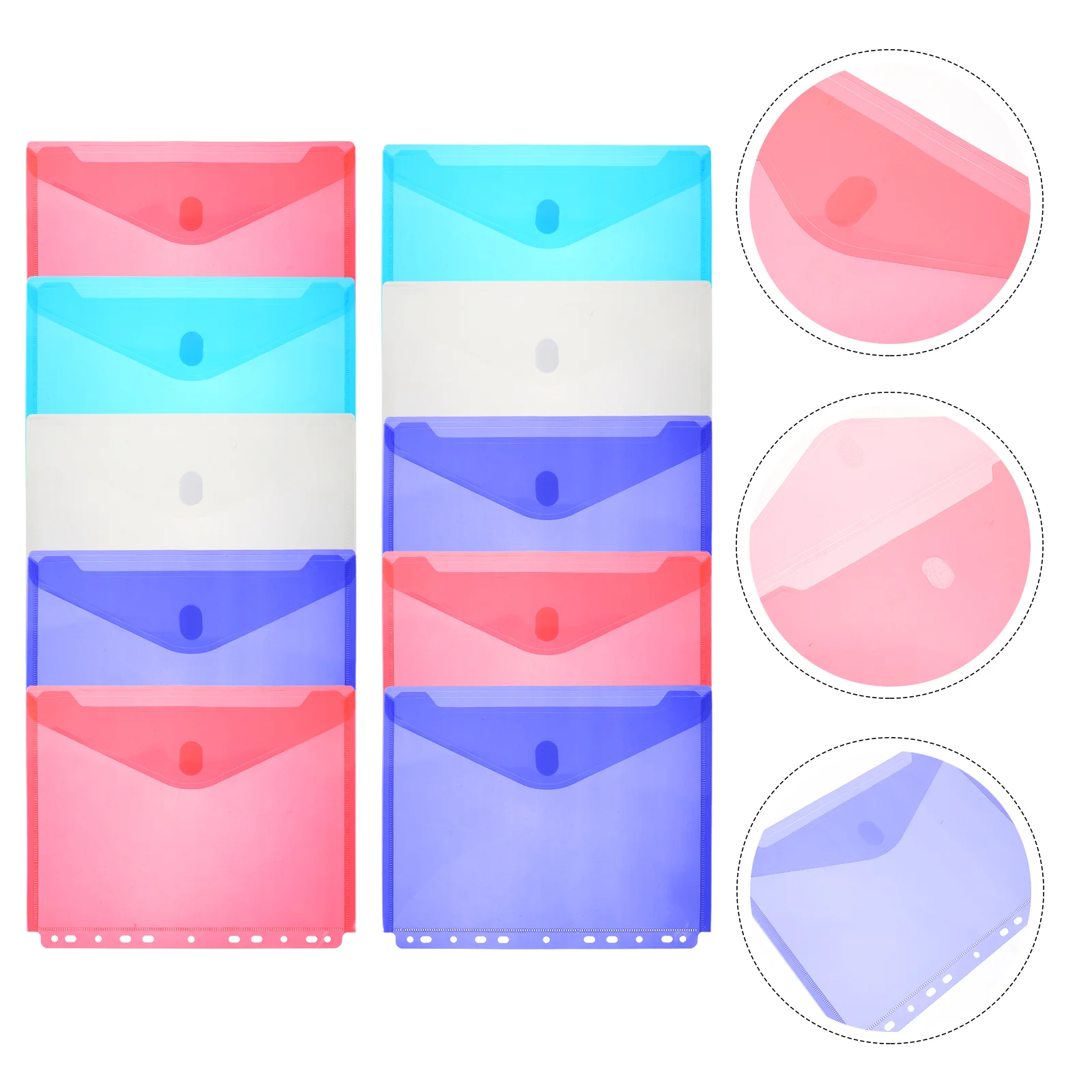 10Pcs Document Folders File Storage Pouches Convenient File Pockets File Folders for School
10Pcs Document Folders File Storage Pouches Convenient File Pockets File Folders for School
