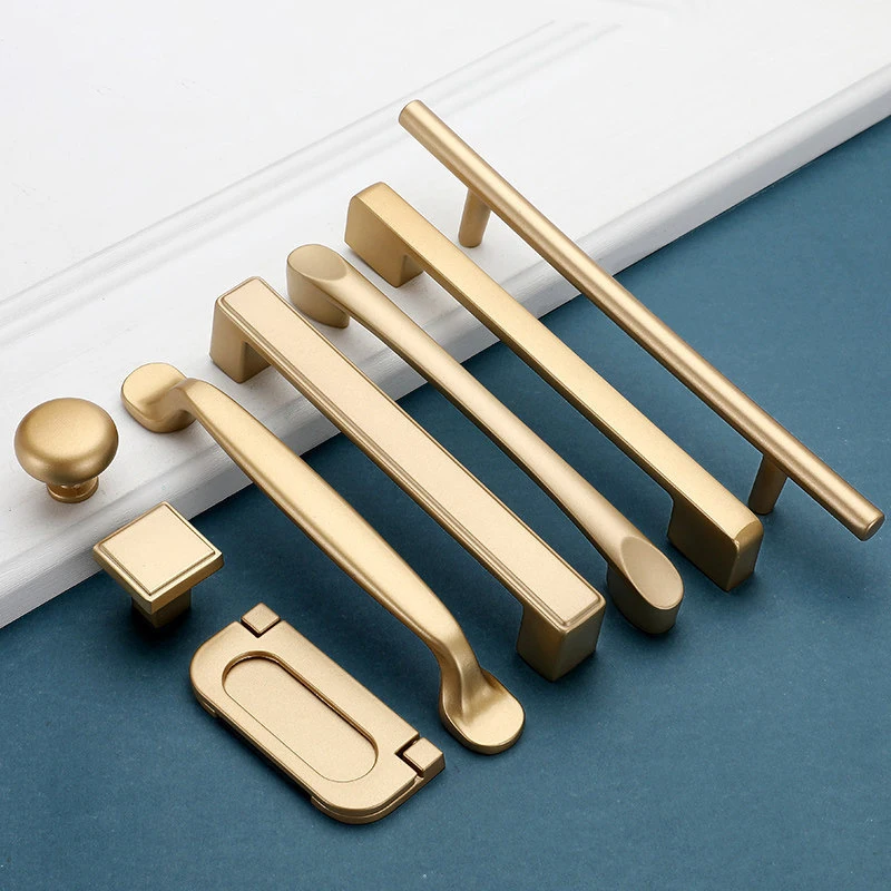 European Style Matte Gold Cabinet Handles Solid Aluminum Alloy Kitchen Cupboard Pulls Drawer Knobs Furniture Handle Hardware
European Style Matte Gold Cabinet Handles Solid Aluminum Alloy Kitchen Cupboard Pulls Drawer Knobs Furniture Handle Hardware