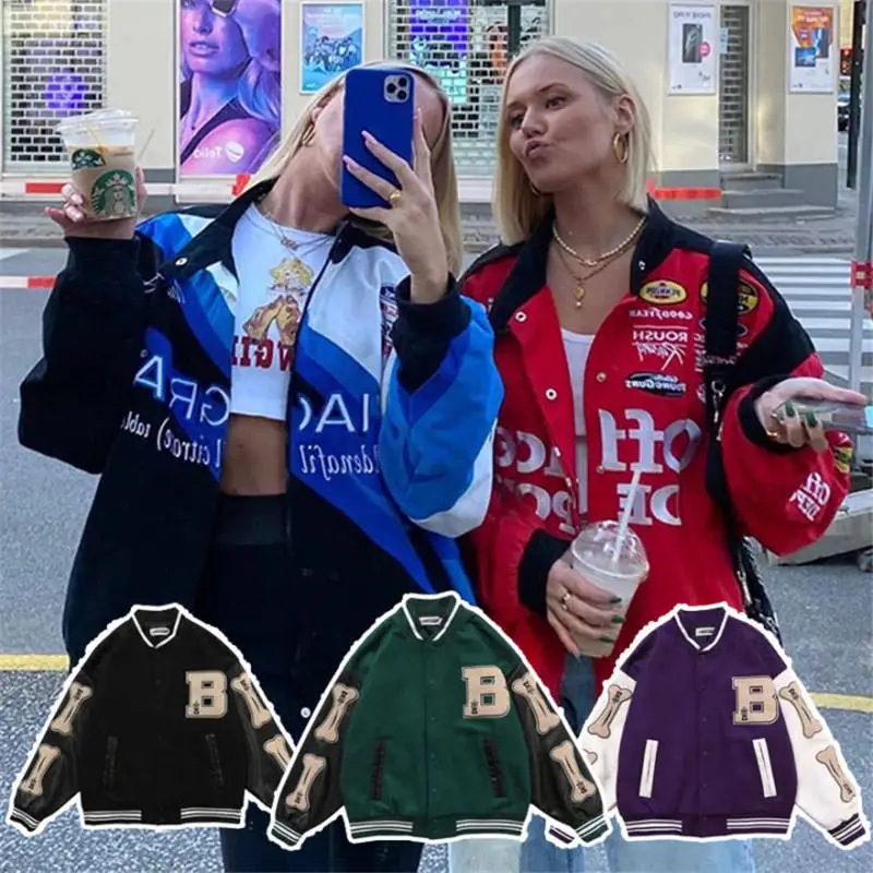 Women's Fashion Casual Jacket Baseball Coats Men Patchwork Hip Hop Oversize Casual Winter Bomber Jacket
Women's Fashion Casual Jacket Baseball Coats Men Patchwork Hip Hop Oversize Casual Winter Bomber Jacket