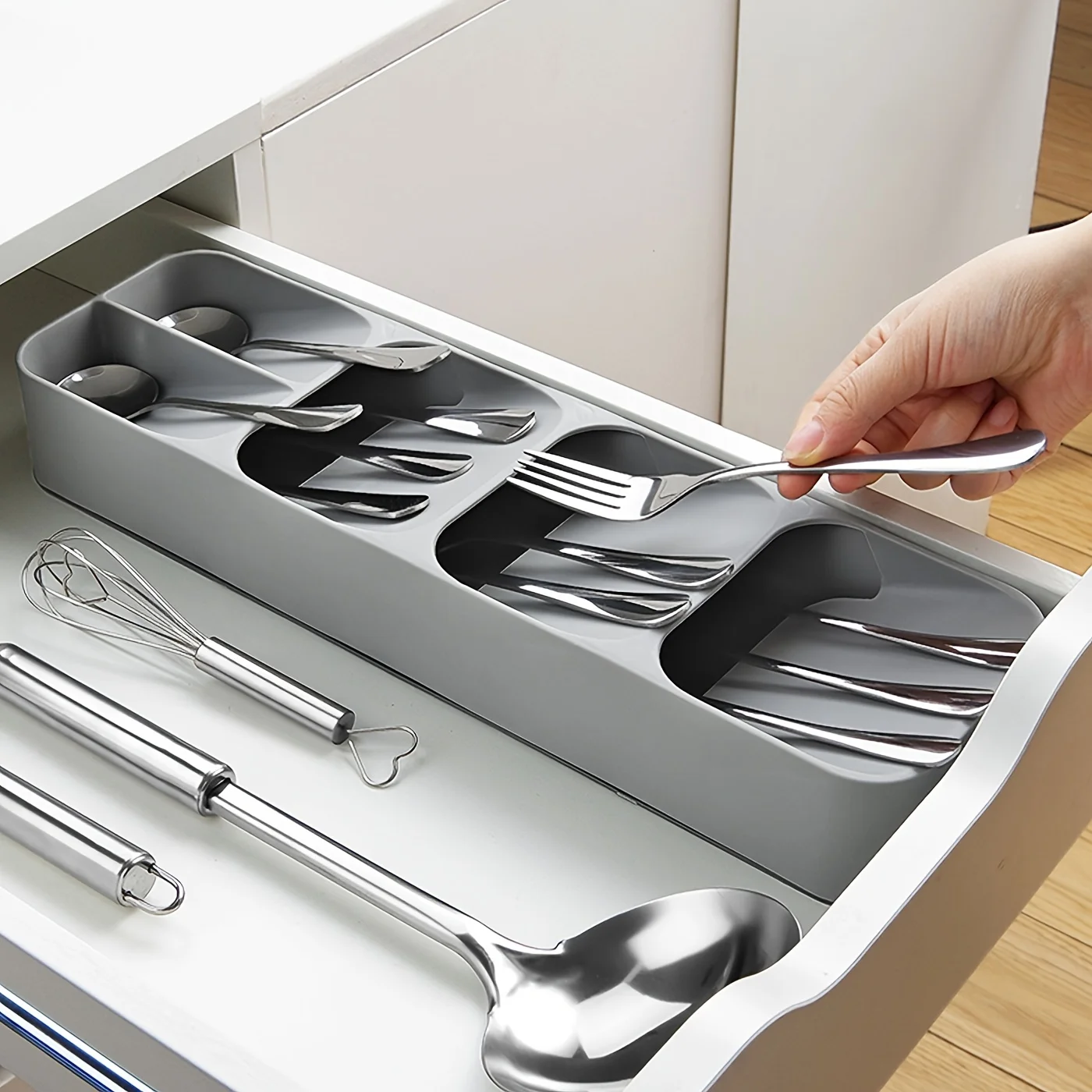 1pc Multifunctional Knife Fork Compartment Storage Box Cutlery Spoon Box Divider Organizer Kitchen Drawer Storage Box Tray
1pc Multifunctional Knife Fork Compartment Storage Box Cutlery Spoon Box Divider Organizer Kitchen Drawer Storage Box Tray