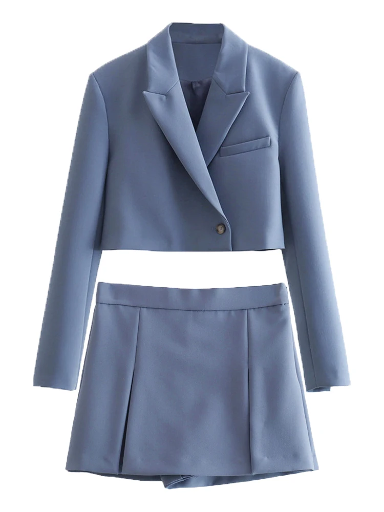 Women Fashion Front Button Cropped Blazer Coat Vintage Notched Collar Long Sleeve Female Outerwear Chic Veste Femme
Women Fashion Front Button Cropped Blazer Coat Vintage Notched Collar Long Sleeve Female Outerwear Chic Veste Femme