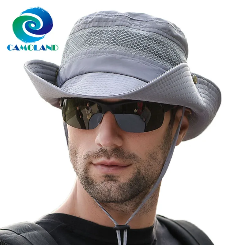 CAMOLAND Summer Sun Hat Mesh Breathable Bucket Hat for Men Women Outdoor Mountaineering Hiking Fisherman Hat Man Sunscreen Cap
CAMOLAND Summer Sun Hat Mesh Breathable Bucket Hat for Men Women Outdoor Mountaineering Hiking Fisherman Hat Man Sunscreen Cap