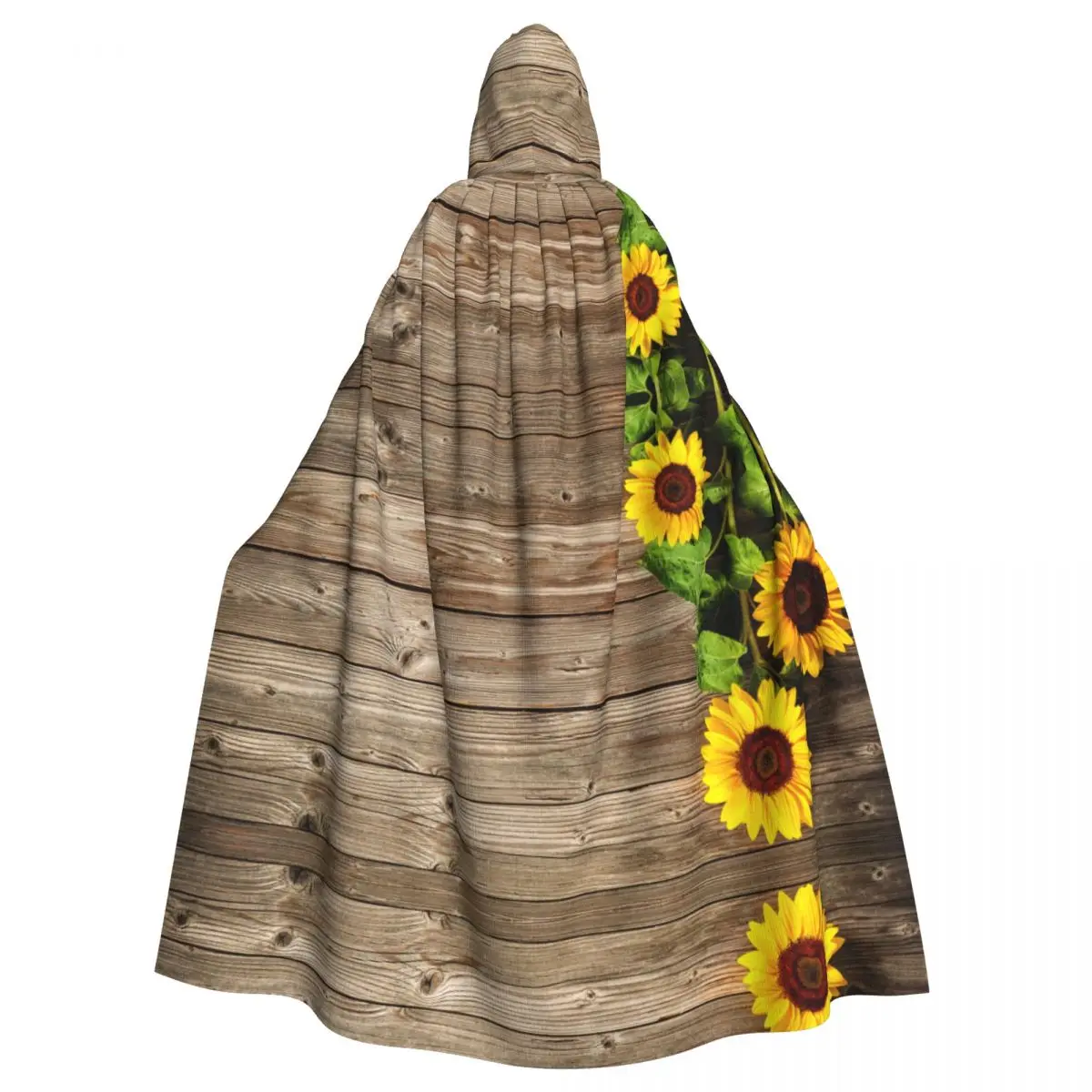 Unisex Witch Party Reversible Hooded Adult Vampires Cape Cloak Sunflowers On Wooden
Unisex Witch Party Reversible Hooded Adult Vampires Cape Cloak Sunflowers On Wooden