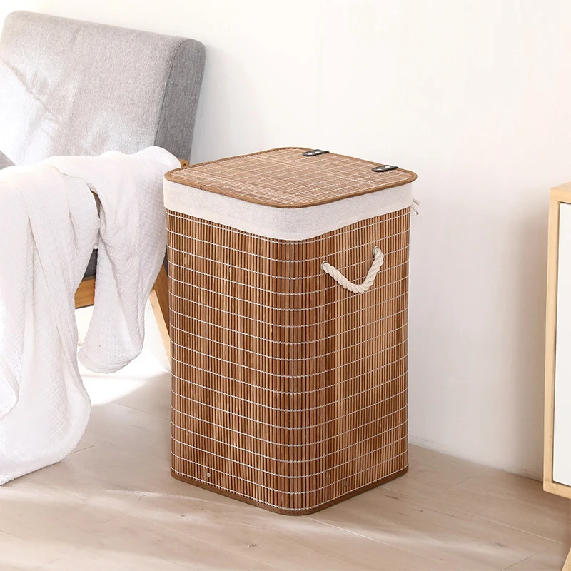 Clothes Storage Basket Laundry Dirty Clothes Storage Bucket Bamboo Basket Container Foldable Organizer Storage Basket
Clothes Storage Basket Laundry Dirty Clothes Storage Bucket Bamboo Basket Container Foldable Organizer Storage Basket